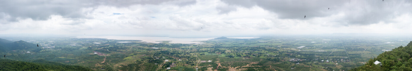 Fototapeta na wymiar panorama of landuse around pasak jolasid dam