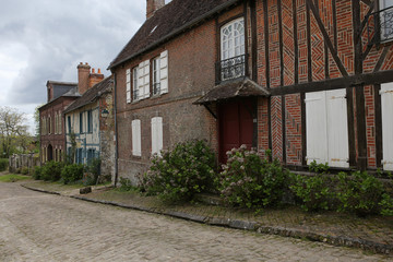 Fototapeta na wymiar old houses of Gerberoy village France