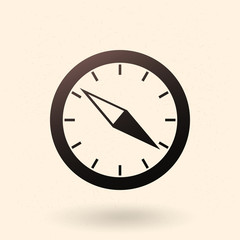 Vector Single Geographic Compass Icon