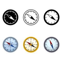 Vector Set of Geographical Compass Icons