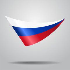 Russian flag background. Vector illustration.