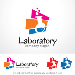 Laboratory Logo Template Design Vector, Emblem, Design Concept, Creative Symbol, Icon