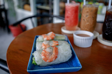 Vietnamese Shrimp spring rolls