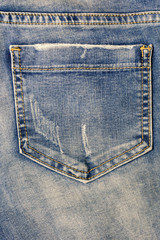 Back pocket of the jeans