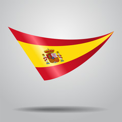 Spanish flag background. Vector illustration.