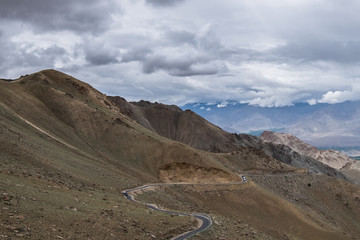 Landscape around Leh district in Ladakh, India	