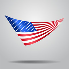 American flag background. Vector illustration.