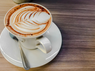 Cappuccino Flower Coffee Cup with spoon