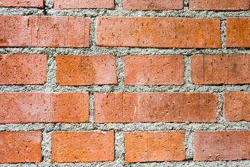 orange brick wall structure