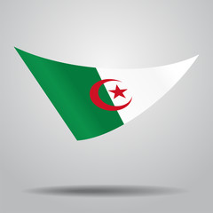 Algerian flag background. Vector illustration.