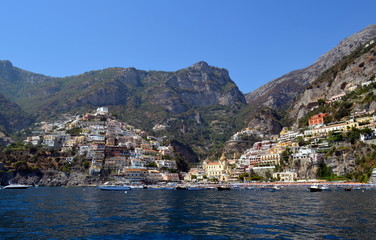 Naklejka premium Positano an der Amalfiküste