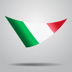 Italian flag background. Vector illustration.