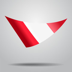 Peruvian flag background. Vector illustration.
