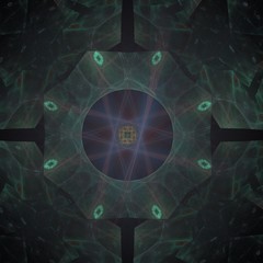 Digitally generated image made of colorful fractal