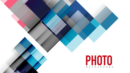 Business presentation geometric template