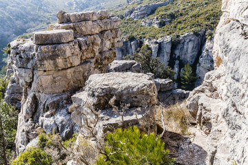 The wild massif of l'Etoile, near Marseilles, in Provence