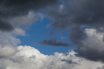 aufziehende dunkle Wolken