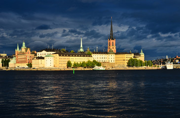 Fototapeta premium ciel d'orage à Stockholm