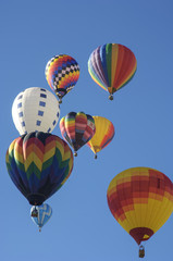Obraz premium Hot air balloons at Balloon Fiesta in Albaquerqe, New Mexico, U.S.