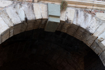 Entrance to the fort - old stone vault