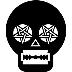  grunge skull coat of arms