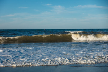 Breaking Waves at Kitty Hawk Beach and Harbor Bay Drive