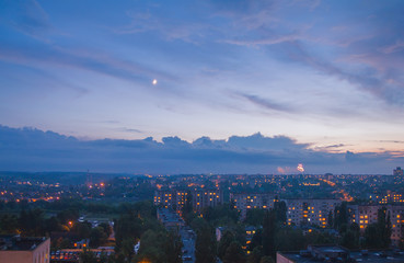 Evening spent on the roof