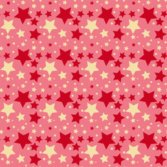 Naklejka na ściany i meble Stars seamless pattern