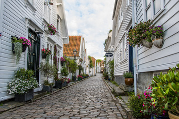Fototapeta na wymiar Old Town Stavanger Norway