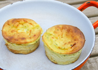 palet de courgettes aux fromage crémeux