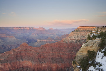 View from Mather Point at Sunset, Grand Canyon NP, Arizona, USA