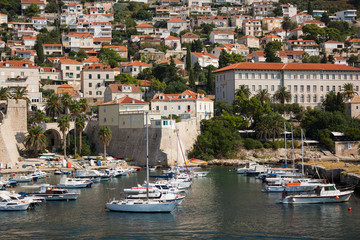 Fototapeta na wymiar The harbour of Dubrovnik, Croatia