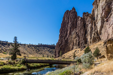 Bridge over Crooked River Smith Rock State Park Oregon