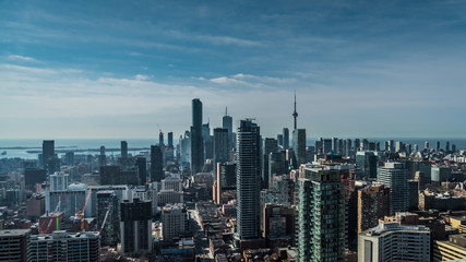 Fototapeta na wymiar Toronto City Skyline South View