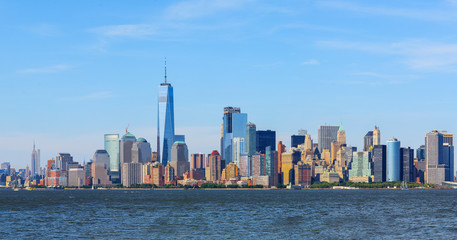 Fototapeta premium panoramic view of Manhattan skyline