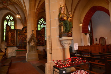 Innenansicht der Basilika St. Martin (Bingen) 