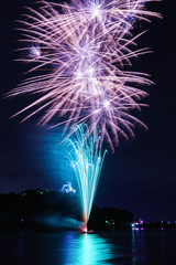 Fireworks festival in the Kisogawa River