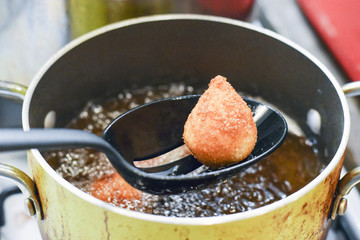 Brazilian coxinha chicken croquettes