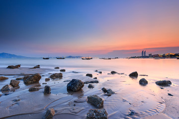 Xiamen Huandao Road Seascape Sunset