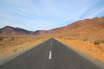 Guelimim-Assa Road (South of  Morocco)