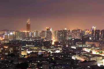 Fotobehang Xiamen City Night Scene © 锦华 许