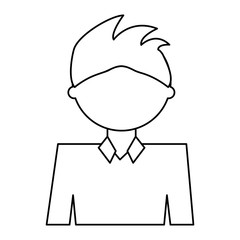 Man cartoon profile
