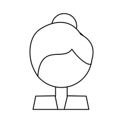 Woman profile cartoon