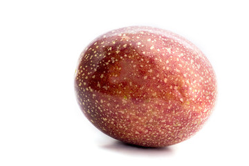 Fototapeta premium Red passion fruit on white