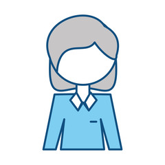 Woman profile cartoon