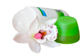 Female deodorant and orchid, personal care