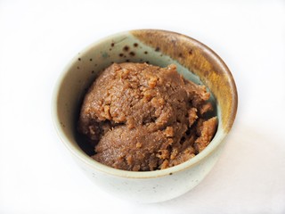 Miso paste isolated