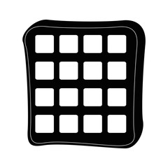 Naklejka premium waffles icon image