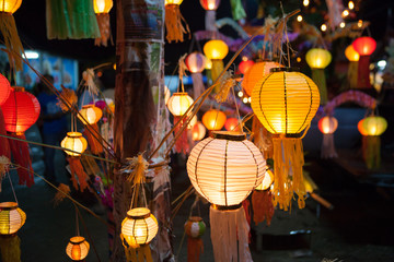 Paper lanterns at the festival