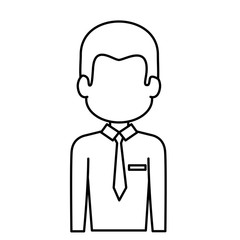 Man profile cartoon